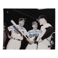 Duke Snider & Pee Wee Reese Signed Dodgers 8x10 Photo (AIV) at PristineAuction.com