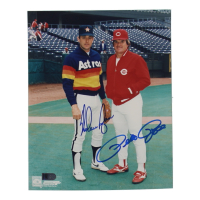 Nolan Ryan & Pete Rose Signed 8x10 Photo (AIV) at PristineAuction.com