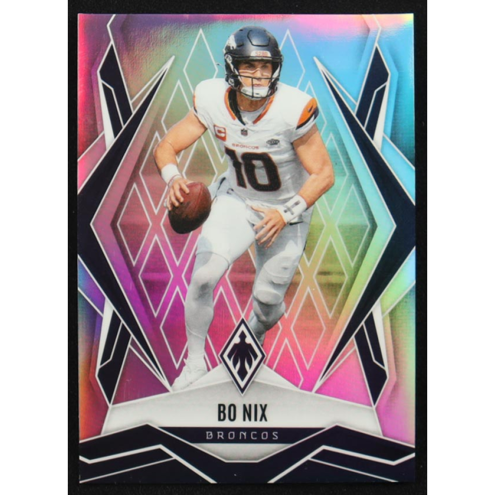 Bo Nix 2025 Panini Phoenix Silver #83 at PristineAuction.com