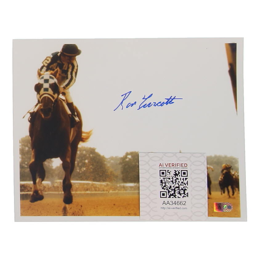 Ron Turcotte Signed 8x10 Photo (AIV) at PristineAuction.com Ron Turcotte Signed 8x10 Photo (AIV) at PristineAuction.com