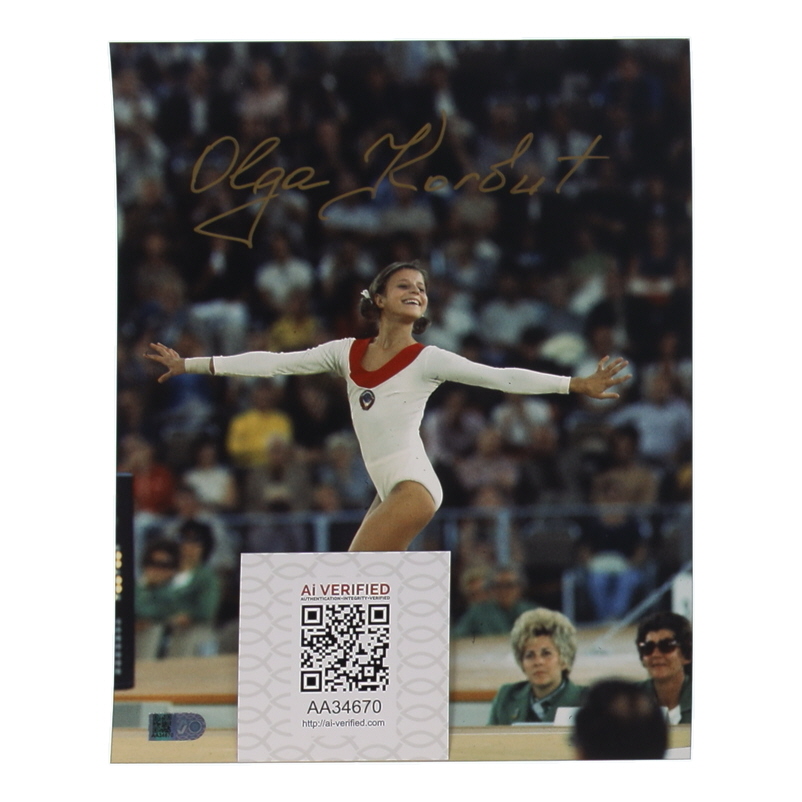 Olga Korbut Signed 8x10 Photo (AIV) at PristineAuction.com Olga Korbut Signed 8x10 Photo (AIV) at PristineAuction.com