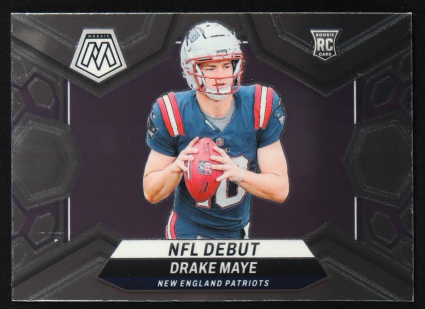 Drake Maye 2024 Panini Mosaic #273 DEB RC at PristineAuction.com Drake Maye 2024 Panini Mosaic #273 DEB RC at PristineAuction.com