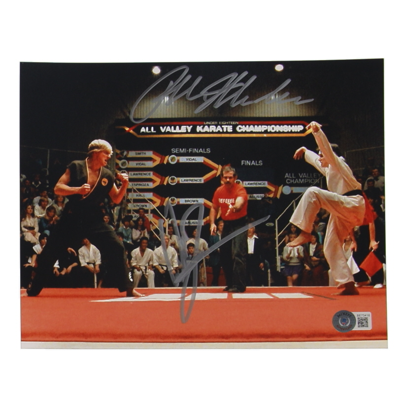William Zabka & Ralph Macchio Signed "The Karate Kid" 8x10 Photo (Beckett) at PristineAuction.com William Zabka & Ralph Macchio Signed "The Karate Kid" 8x10 Photo (Beckett) at PristineAuction.com