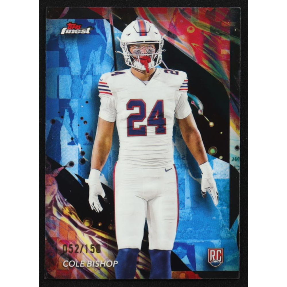 Cole Bishop 2024 Finest Blue Refractors #174 #052/150 RC at PristineAuction.com