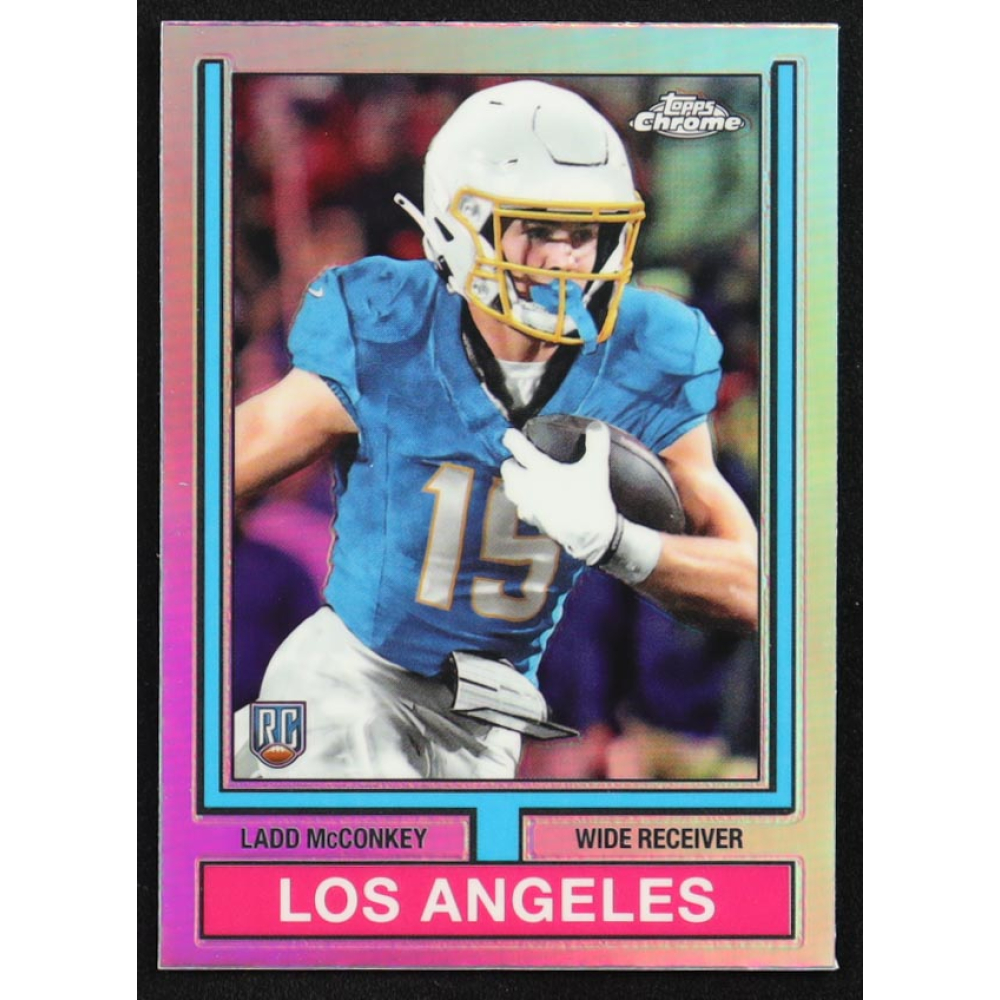 Ladd McConkey 2024 Topps Chrome '74 Topps Refactors #74TF10 RC at PristineAuction.com