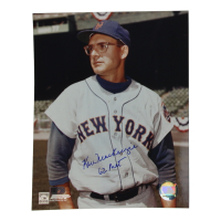 Ken MacKenzie Signed Mets 8x10 Photo Inscribed "62 Met" (AIV) at PristineAuction.com