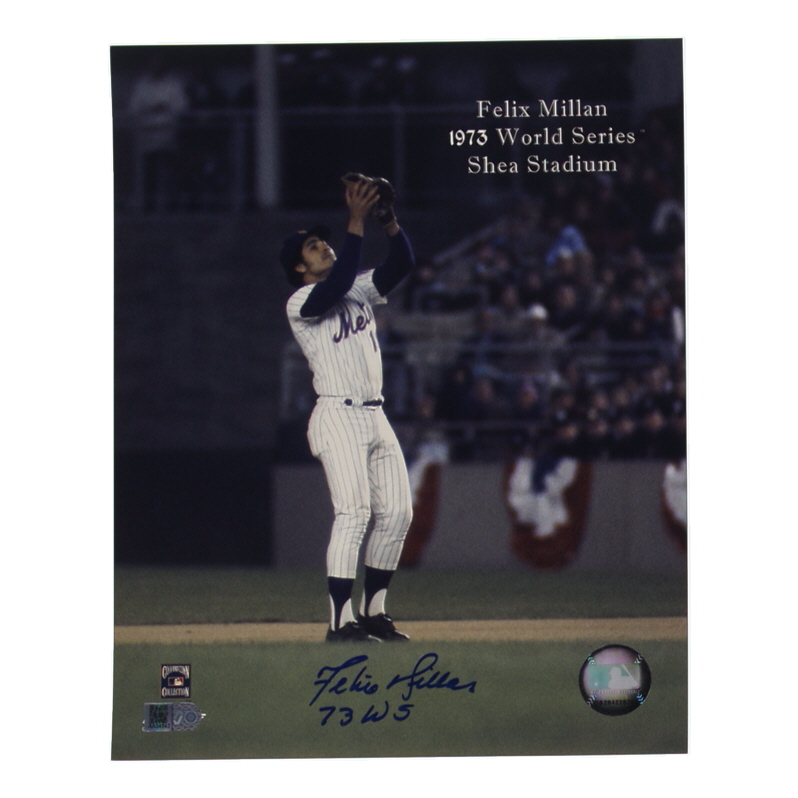Felix Millan Signed Mets 8x10 Photo Inscribed "73 WS" (AIV) at PristineAuction.com Felix Millan Signed Mets 8x10 Photo Inscribed "73 WS" (AIV) at PristineAuction.com