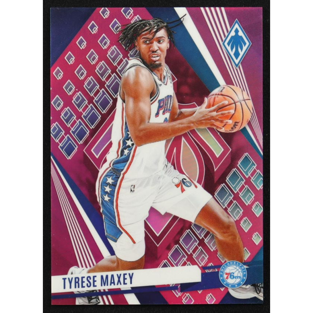 Tyrese Maxey 2023-24 Panini Phoenix Pink #114 #081/175 at PristineAuction.com