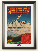 1986 "Grateful Dead" Boreal Ridge Concert Custom Framed Print with Grateful Dead Patch at PristineAuction.com