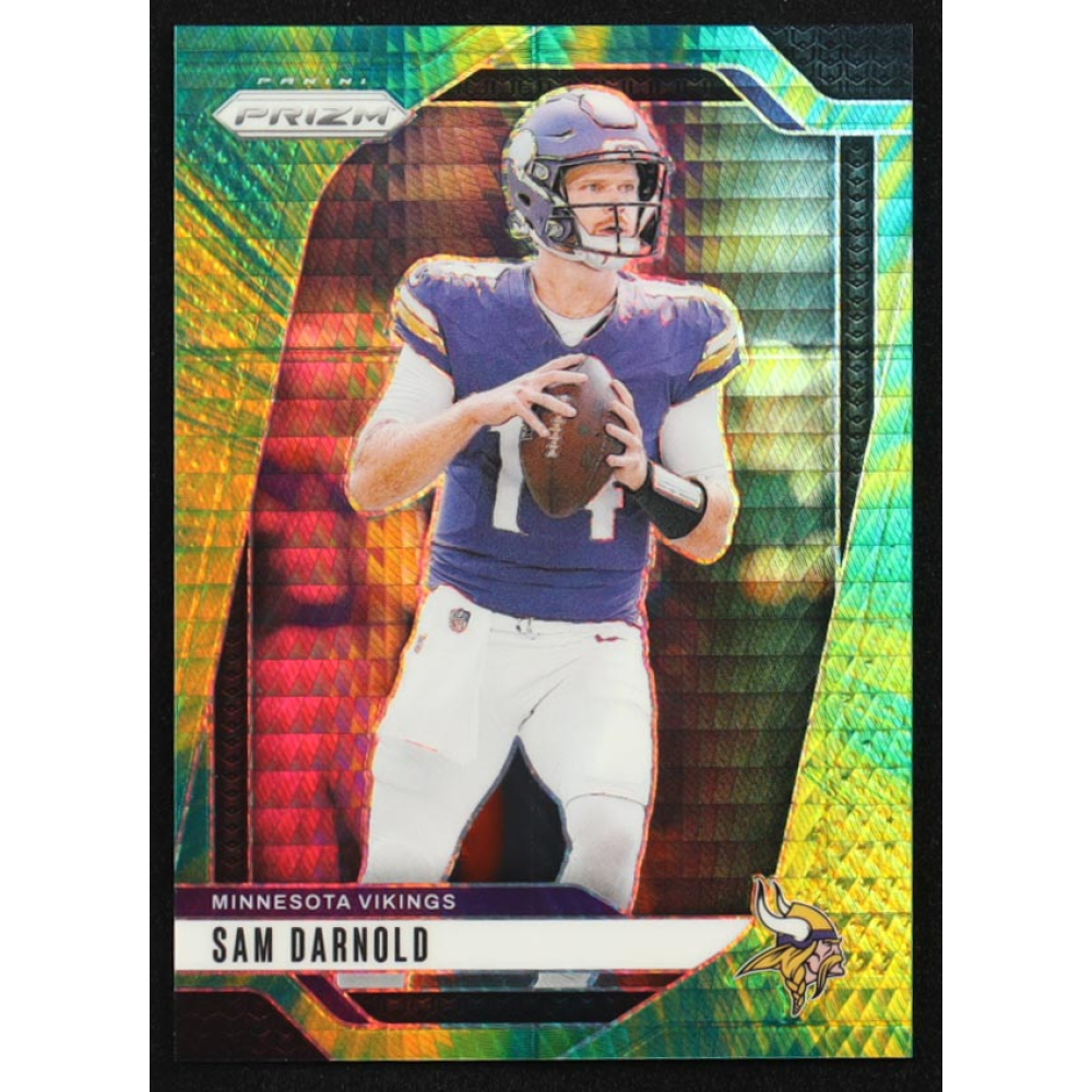 Sam Darnold 2024 Panini Prizm Prizms Hyper #185 #128/180 at PristineAuction.com