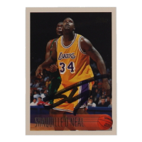 Shaquille O'Neal Signed 1996-97 Topps #220 (JSA) at PristineAuction.com