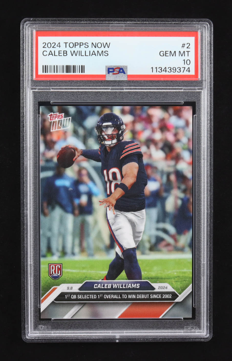 Caleb Williams 2024 Topps Now #2 RC (PSA 10) at PristineAuction.com Caleb Williams 2024 Topps Now #2 RC (PSA 10) at PristineAuction.com