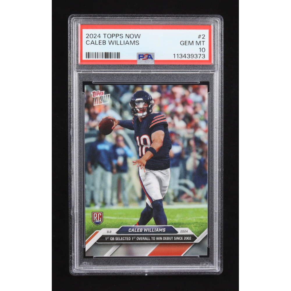 Caleb Williams 2024 Topps Now #2 RC (PSA 10) at PristineAuction.com