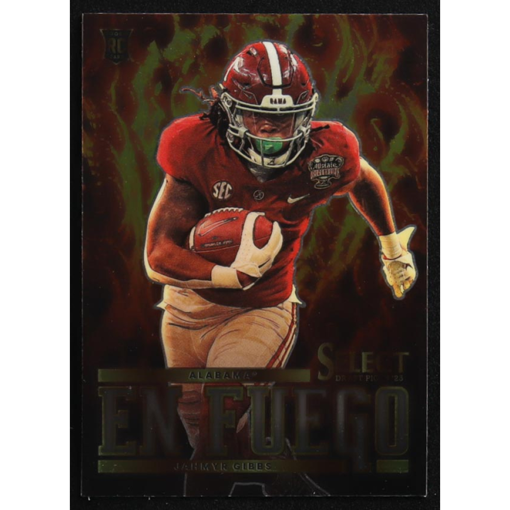 Jahmyr Gibbs 2023 Select Draft Picks En Fuego #7 RC at PristineAuction.com