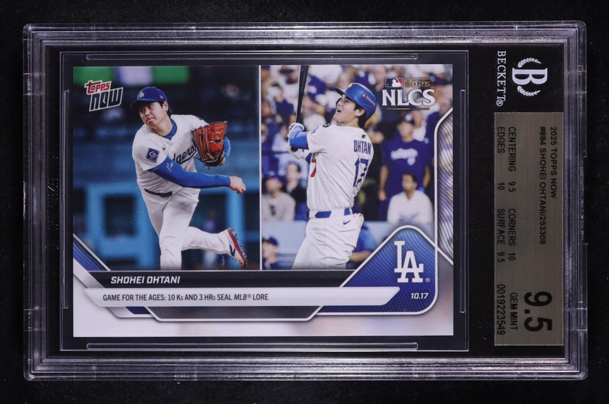 Shohei Ohtani 2025 Topps Now #884 (BGS 9.5) at PristineAuction.com Shohei Ohtani 2025 Topps Now #884 (BGS 9.5) at PristineAuction.com