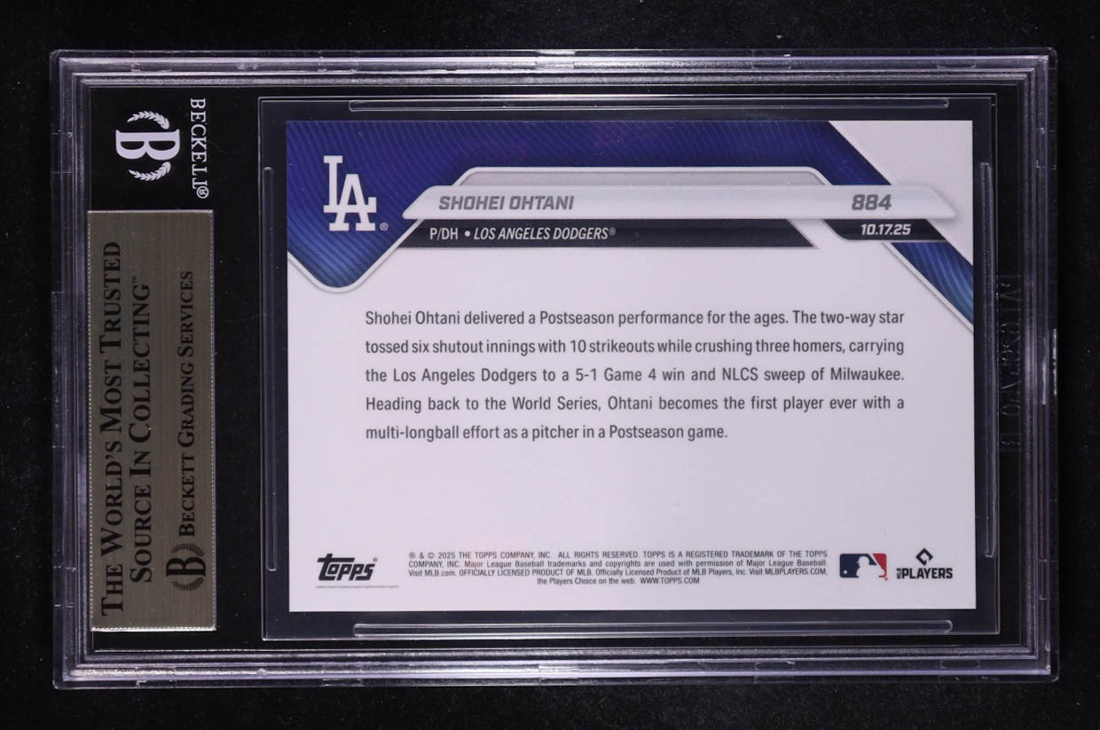 Shohei Ohtani 2025 Topps Now #884 (BGS 9.5) at PristineAuction.com Shohei Ohtani 2025 Topps Now #884 (BGS 9.5) at PristineAuction.com