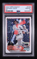 Anthony Volpe 2023 Topps Holiday Photo Variations #H129 Red Scarf RC (PSA 10) at PristineAuction.com