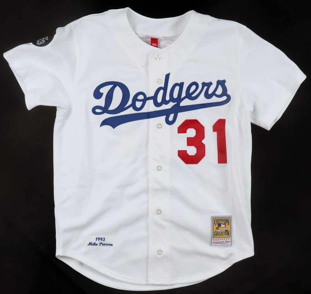 Mike Piazza Signed Dodgers Mitchell & Ness Authentic Jersey (Fanatics & MLB) at PristineAuction.com Mike Piazza Signed Dodgers Mitchell & Ness Authentic Jersey (Fanatics & MLB) at PristineAuction.com