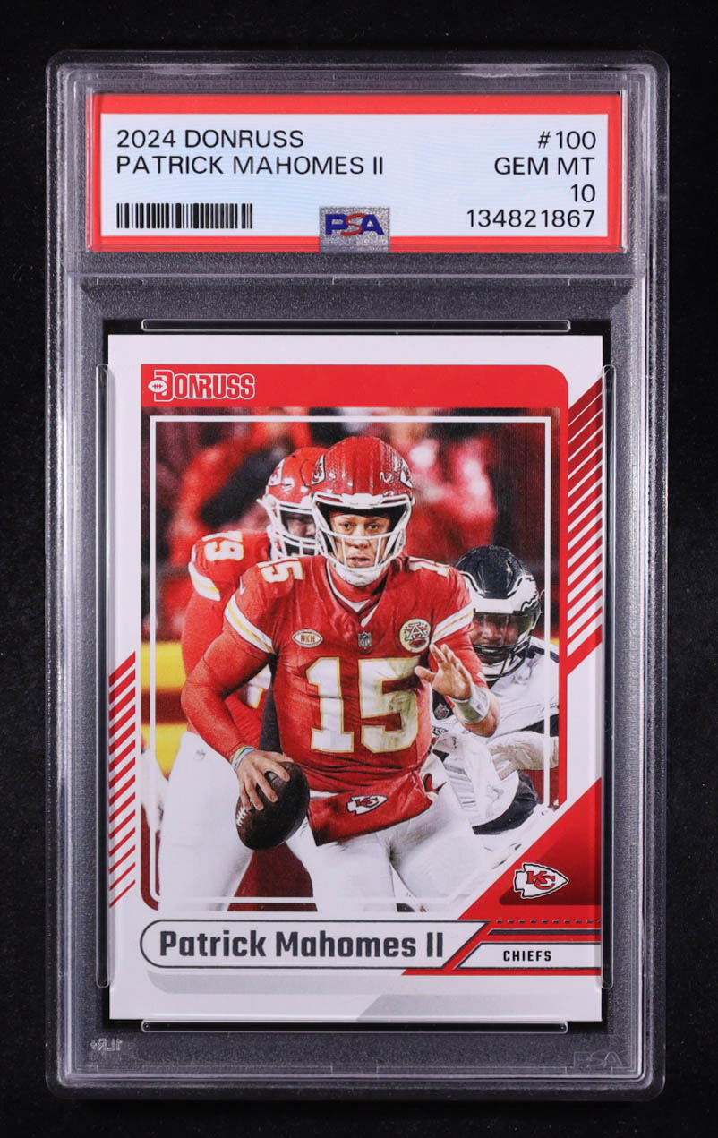 Patrick Mahomes II 2024 Donruss #100 (PSA 10) at PristineAuction.com Patrick Mahomes II 2024 Donruss #100 (PSA 10) at PristineAuction.com