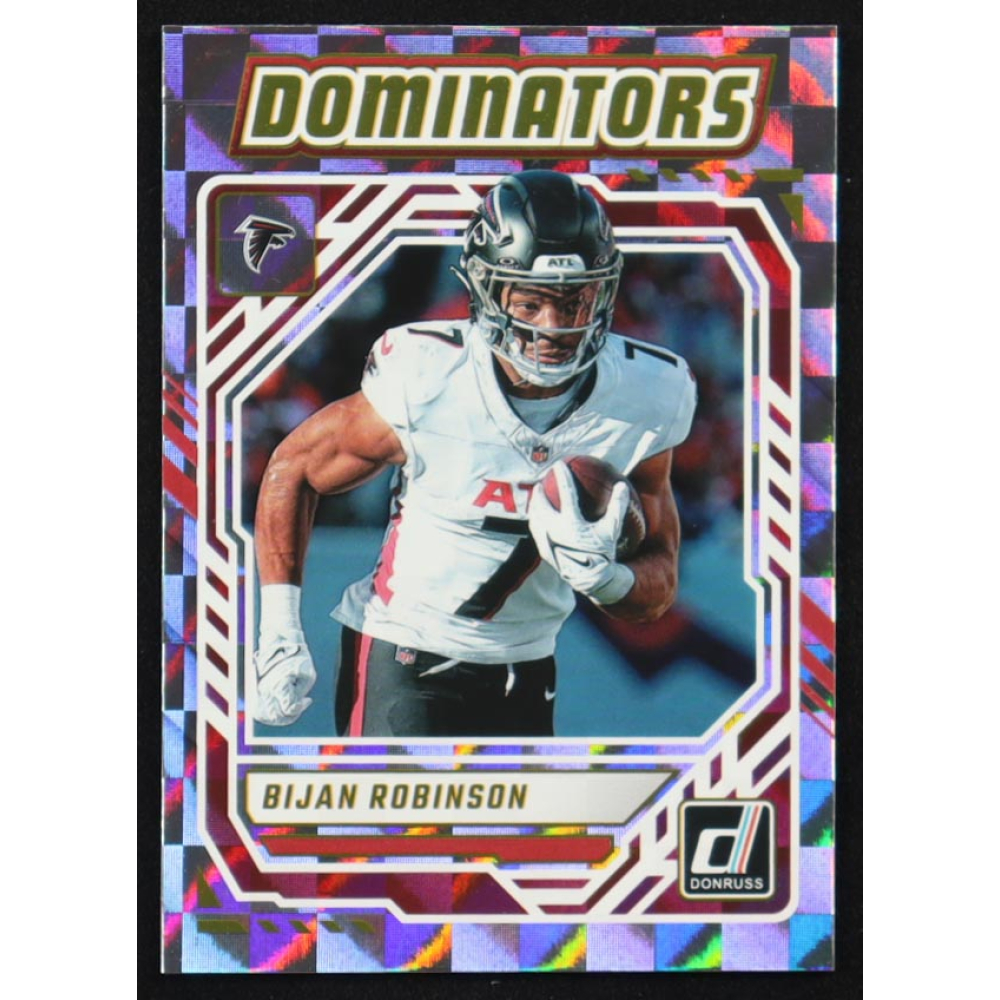 Bijan Robinson 2025 Donruss Dominators #10 at PristineAuction.com