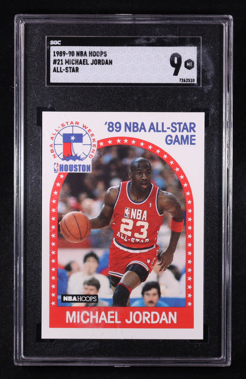 Michael Jordan 1989-90 NBA Hoops All-Star #21 (SGC 9) at PristineAuction.com Michael Jordan 1989-90 NBA Hoops All-Star #21 (SGC 9) at PristineAuction.com