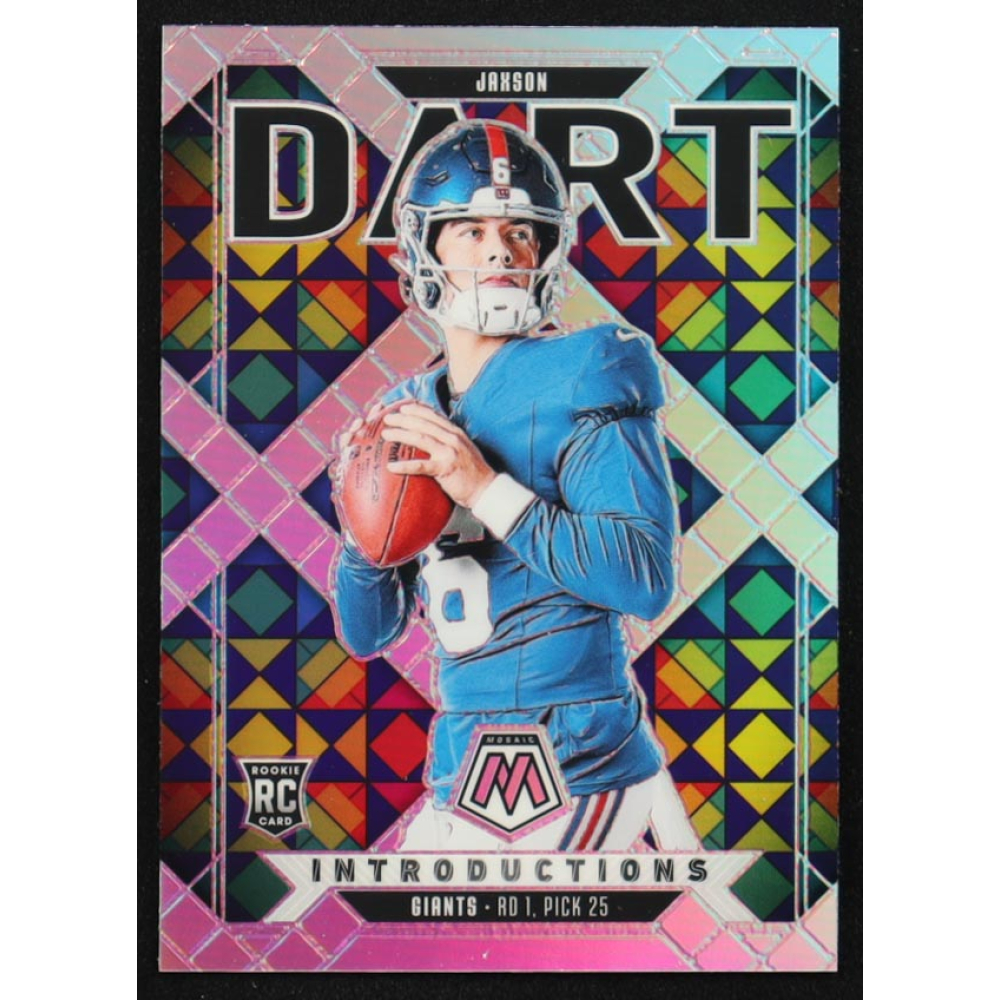 Jaxson Dart 2025 Panini Mosaic Introductions Silver #2 RC at PristineAuction.com