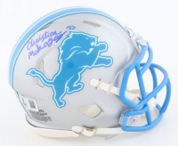 Christian Mahogany Signed Lions Speed Mini Helmet (Beckett) at PristineAuction.com