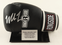 Mike Tyson Signed Ringside Boxing Glove With Stat Plaque & Display Stand (Tyson) at PristineAuction.com