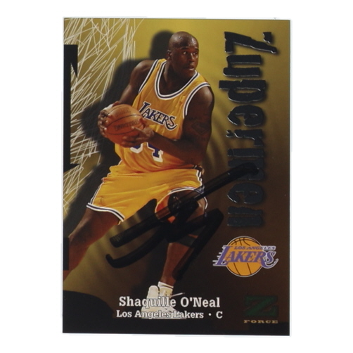 Shaquille O'Neal Signed 1997-98 Z-Force #196 ZUP (JSA) at PristineAuction.com Shaquille O'Neal Signed 1997-98 Z-Force #196 ZUP (JSA) at PristineAuction.com
