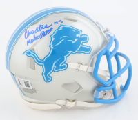 Christian Mahogany Signed Lions Speed Mini Helmet (Beckett) at PristineAuction.com