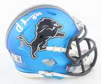Al-Quadin Muhammad Signed Lions Alternate Speed Mini Helmet (Beckett) at PristineAuction.com
