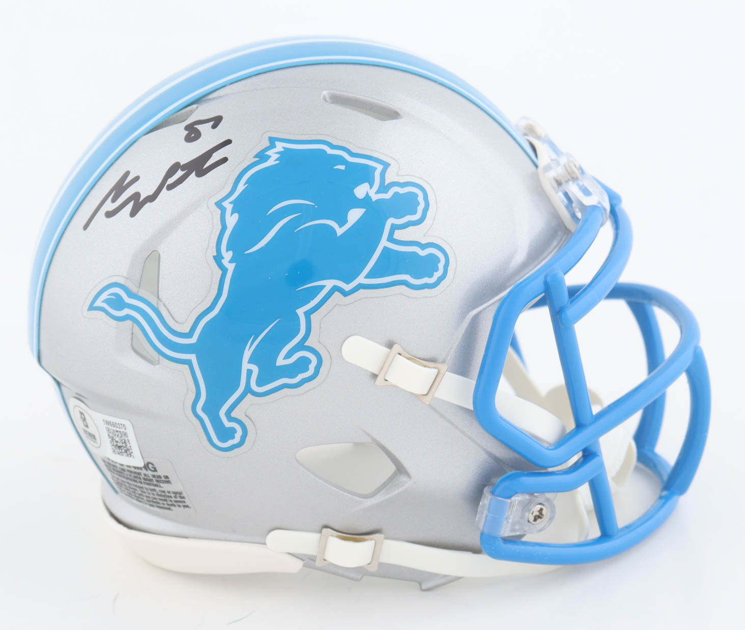 Sam LaPorta Signed Lions Speed Mini Helmet (Beckett) at PristineAuction.com Sam LaPorta Signed Lions Speed Mini Helmet (Beckett) at PristineAuction.com