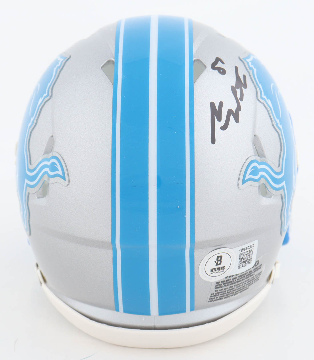 Sam LaPorta Signed Lions Speed Mini Helmet (Beckett) at PristineAuction.com Sam LaPorta Signed Lions Speed Mini Helmet (Beckett) at PristineAuction.com