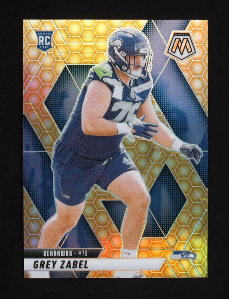 Grey Zabel 2025 Panini Mosaic Honeycomb #328 RC at PristineAuction.com Grey Zabel 2025 Panini Mosaic Honeycomb #328 RC at PristineAuction.com