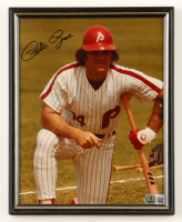 Pete Rose Signed Reds Custom Framed Photo (Beckett) at PristineAuction.com