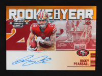 Ricky Pearsall 2024 Panini Contenders Optic Rookie of the Year Contenders Signature Orange #8 #31/50 RC at PristineAuction.com