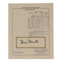 Robin Roberts Signed 8x10 Stat Card (JSA) at PristineAuction.com