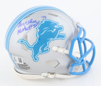 Christian Mahogany Signed Lions Speed Mini Helmet (Beckett) at PristineAuction.com