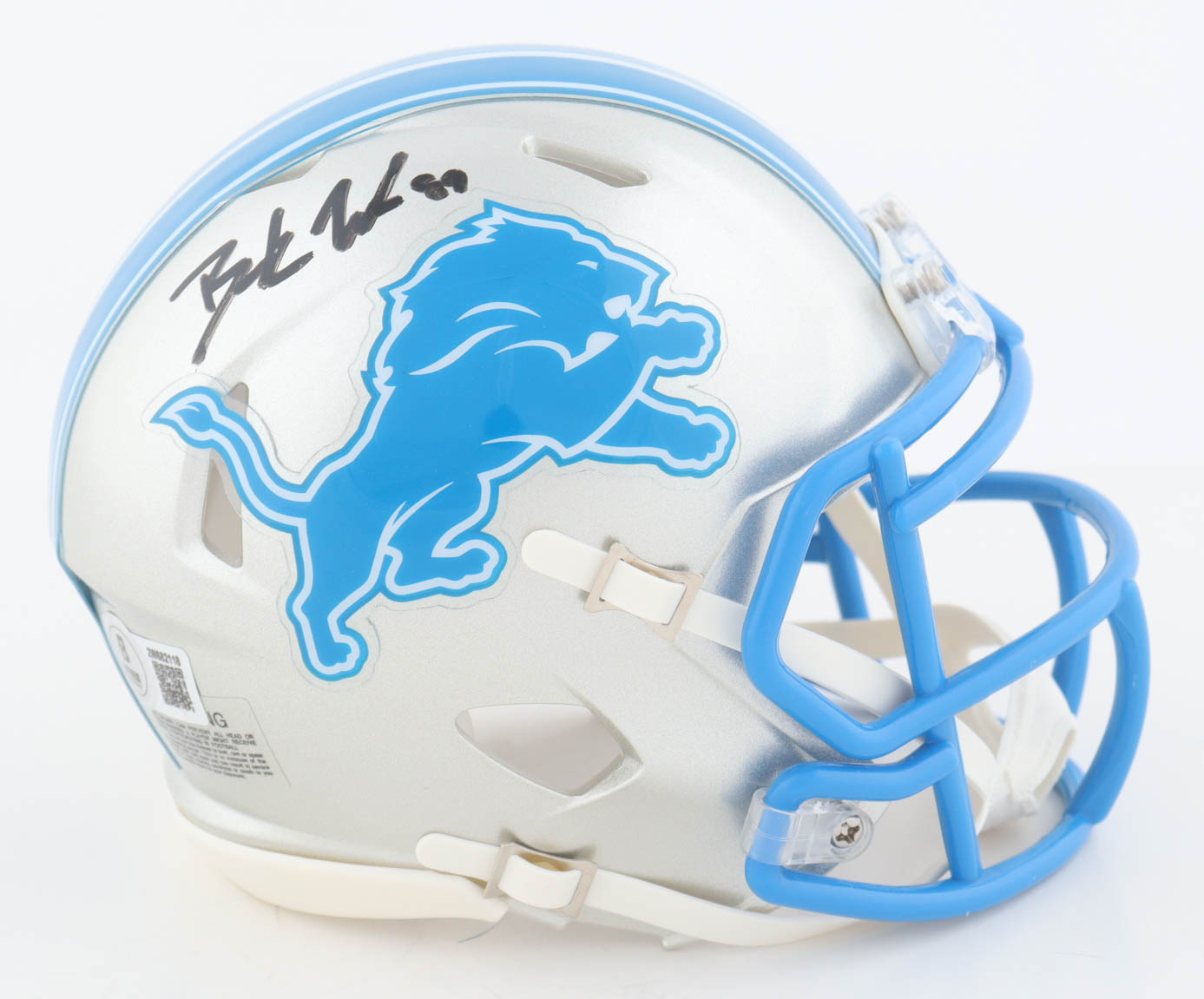Brock Wright Signed Lions Speed Mini Helmet (Beckett) at PristineAuction.com Brock Wright Signed Lions Speed Mini Helmet (Beckett) at PristineAuction.com