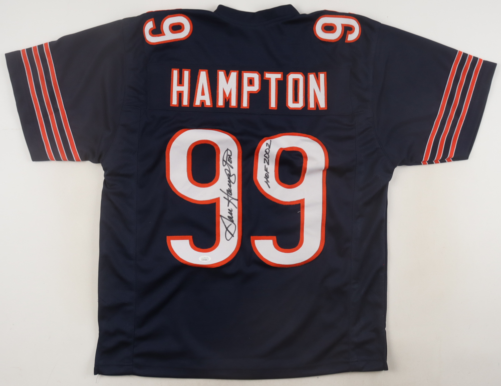 Dan Hampton Signed Jersey Inscribed "HOF 2002" (JSA) at PristineAuction.com Dan Hampton Signed Jersey Inscribed "HOF 2002" (JSA) at PristineAuction.com