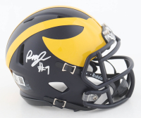 Rod Moore Signed Michigan Wolverines Speed Mini Helmet (Beckett) at PristineAuction.com
