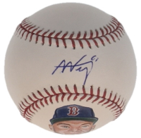 Alex Verdugo Signed Hand-Painted OML Baseball (JSA) at PristineAuction.com