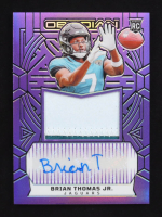 Brian Thomas Jr. 2024 Panini Obsidian Rookie Jumbo Jersey Autographs Purple #203 #05/49 RC at PristineAuction.com