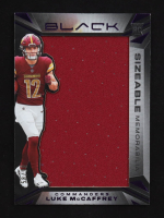 Luke McCaffrey 2024 Panini Black Sizeable Rookie Memorabilia Royal #25 #58/99 RC at PristineAuction.com