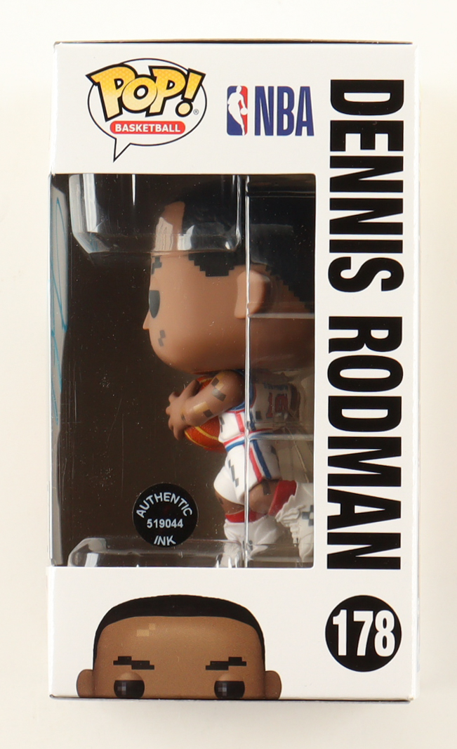 Dennis Rodman Signed "NBA Jam" #178 Funko Pop! Vinyl Figure (Authentic Ink) at PristineAuction.com Dennis Rodman Signed "NBA Jam" #178 Funko Pop! Vinyl Figure (Authentic Ink) at PristineAuction.com