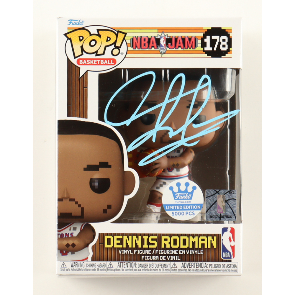 Dennis Rodman Signed "NBA Jam" #178 Funko Pop! Vinyl Figure (Authentic Ink) at PristineAuction.com