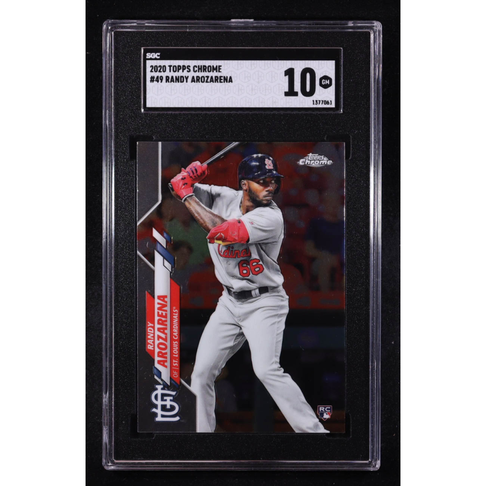 Randy Arozarena 2020 Topps Chrome #49 RC (SGC 10) at PristineAuction.com