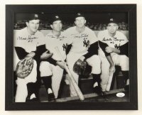 1961 Yankees Infield Custom Photo Display Signed By (4) with Tony Kubek, Clete Boyer, Bobby Richardson (JSA) at PristineAuction.com