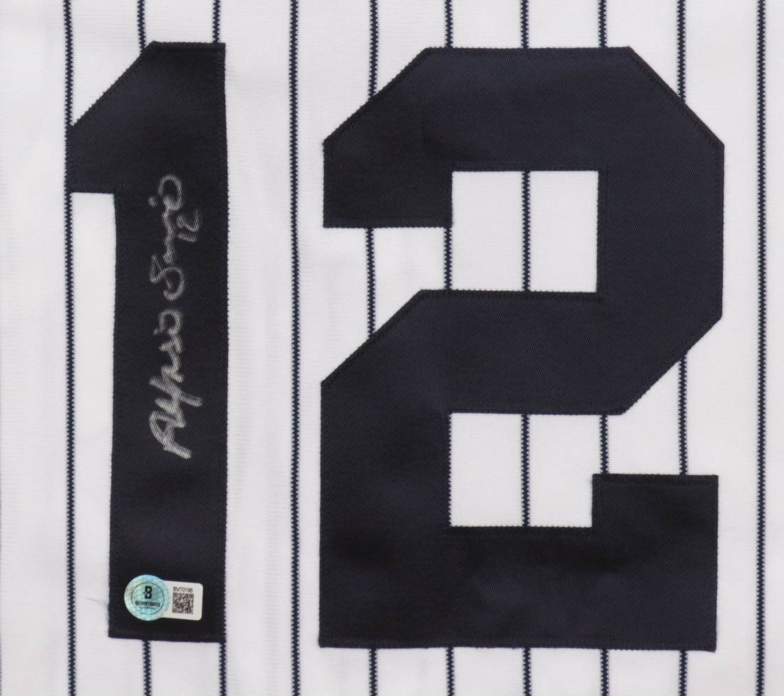 Alfonso Soriano Signed Yankees Russell Athletic Authentic Jersey (Beckett) at PristineAuction.com Alfonso Soriano Signed Yankees Russell Athletic Authentic Jersey (Beckett) at PristineAuction.com