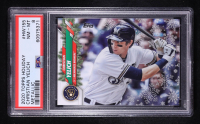 Christian Yelich 2020 Topps Holiday Metallic #HW-155 (PSA 8) at PristineAuction.com